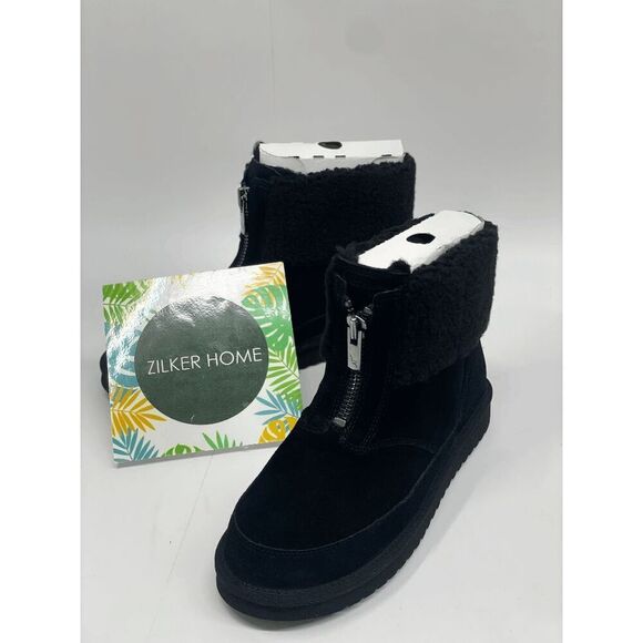 Koolaburra by Ugg Women's Lytta Mini Zip Booties - Black 10M - Picture 1 of 8